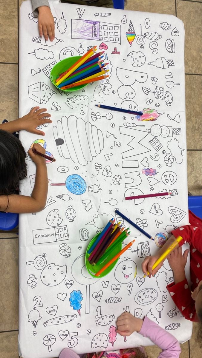 Rollo de Papel para Colorear Infantil – Dibujos Creativos para Niños