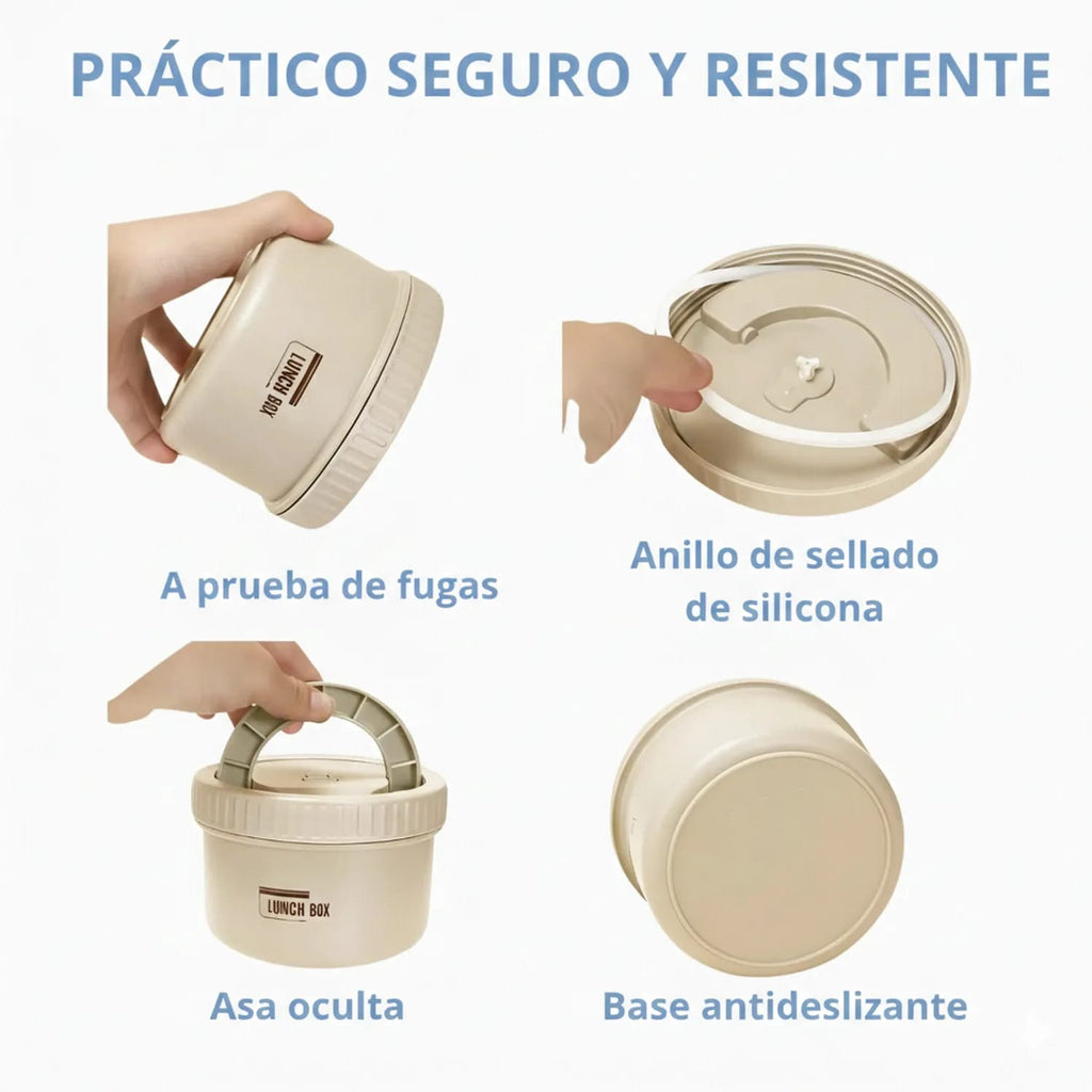 Lonchera Térmica Portátil con Recipientes – Lleva tus Comidas a Todas Partes