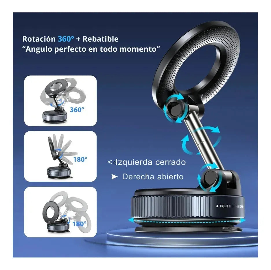 Soporte Magnético 360° para Celular – Manos Libres en Cualquier Lugar