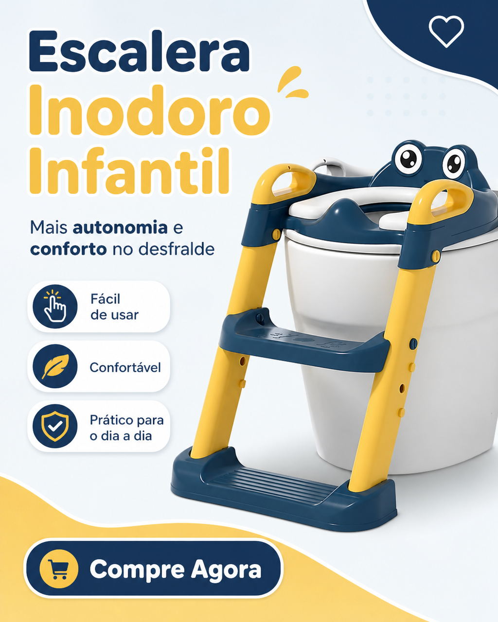 Asiento Inodoro Con Escalera para Niñ@s