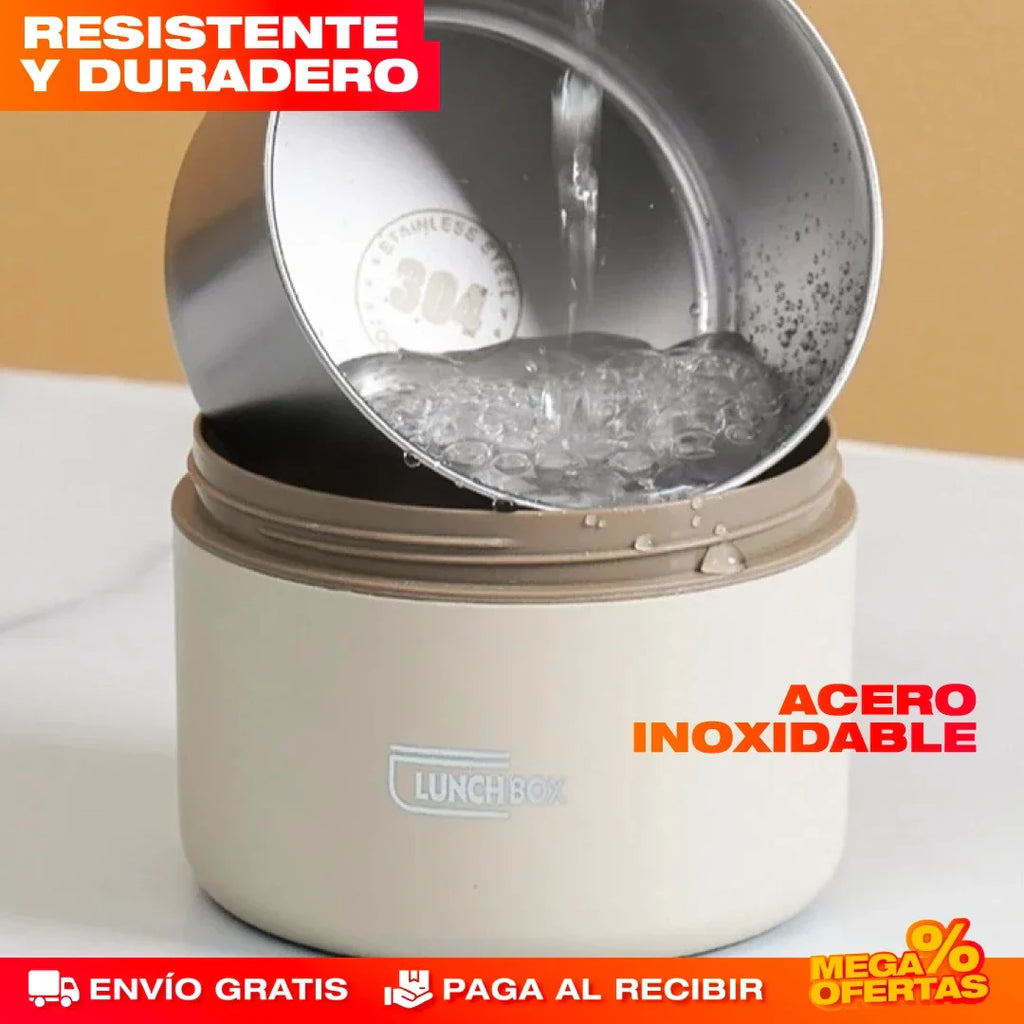Lonchera Térmica Portátil con Recipientes – Lleva tus Comidas a Todas Partes