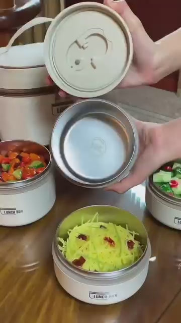 Lonchera Térmica Portátil con Recipientes – Lleva tus Comidas a Todas Partes