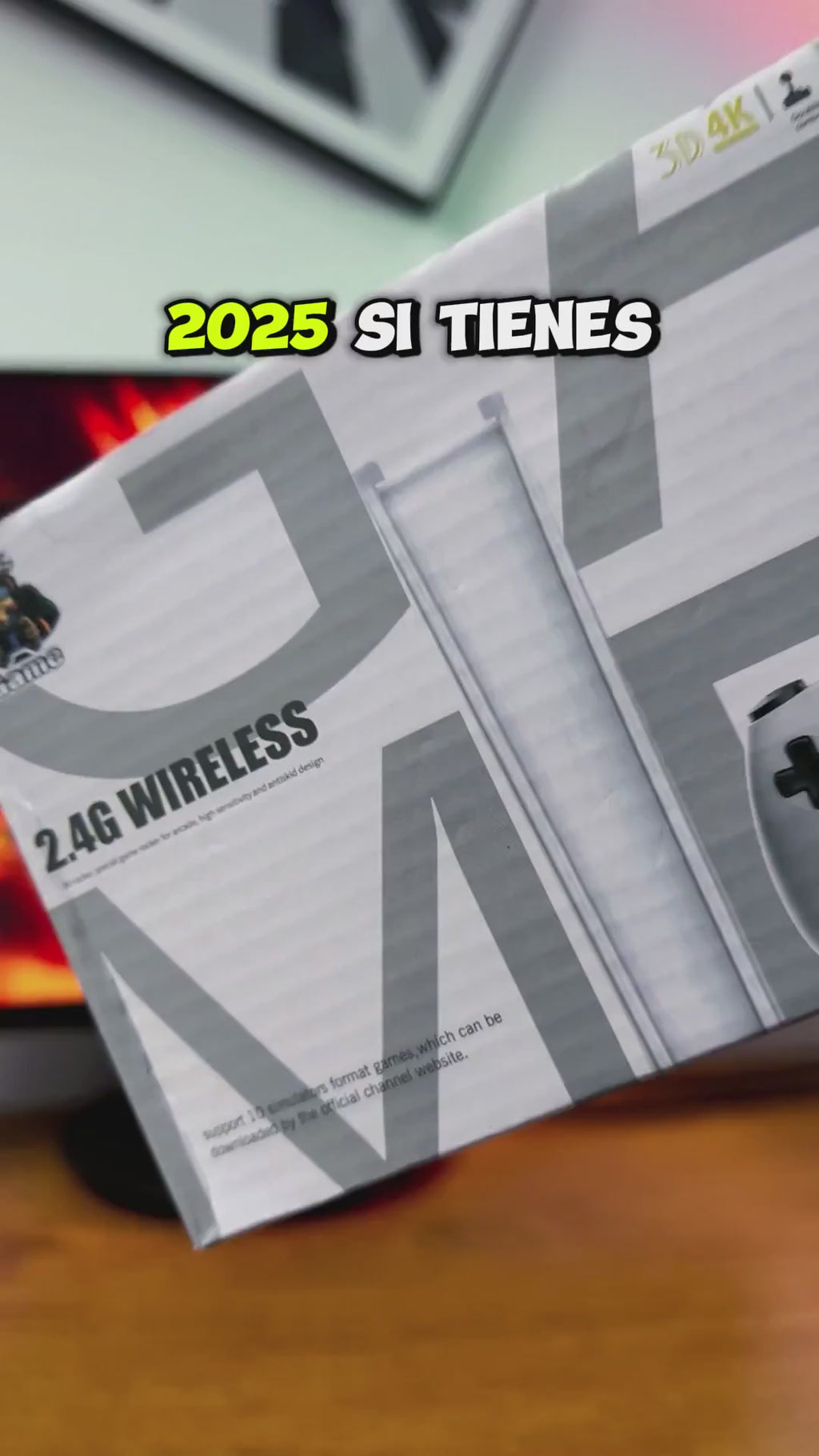 CONSOLA VIDEO JUEGOS 2.4G WIRELESS